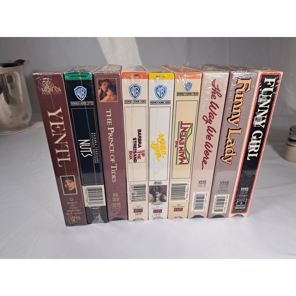 VHS Collection 9 Nine Barbara Streisand Movies Each New and Sealed - Picture 3 of 15